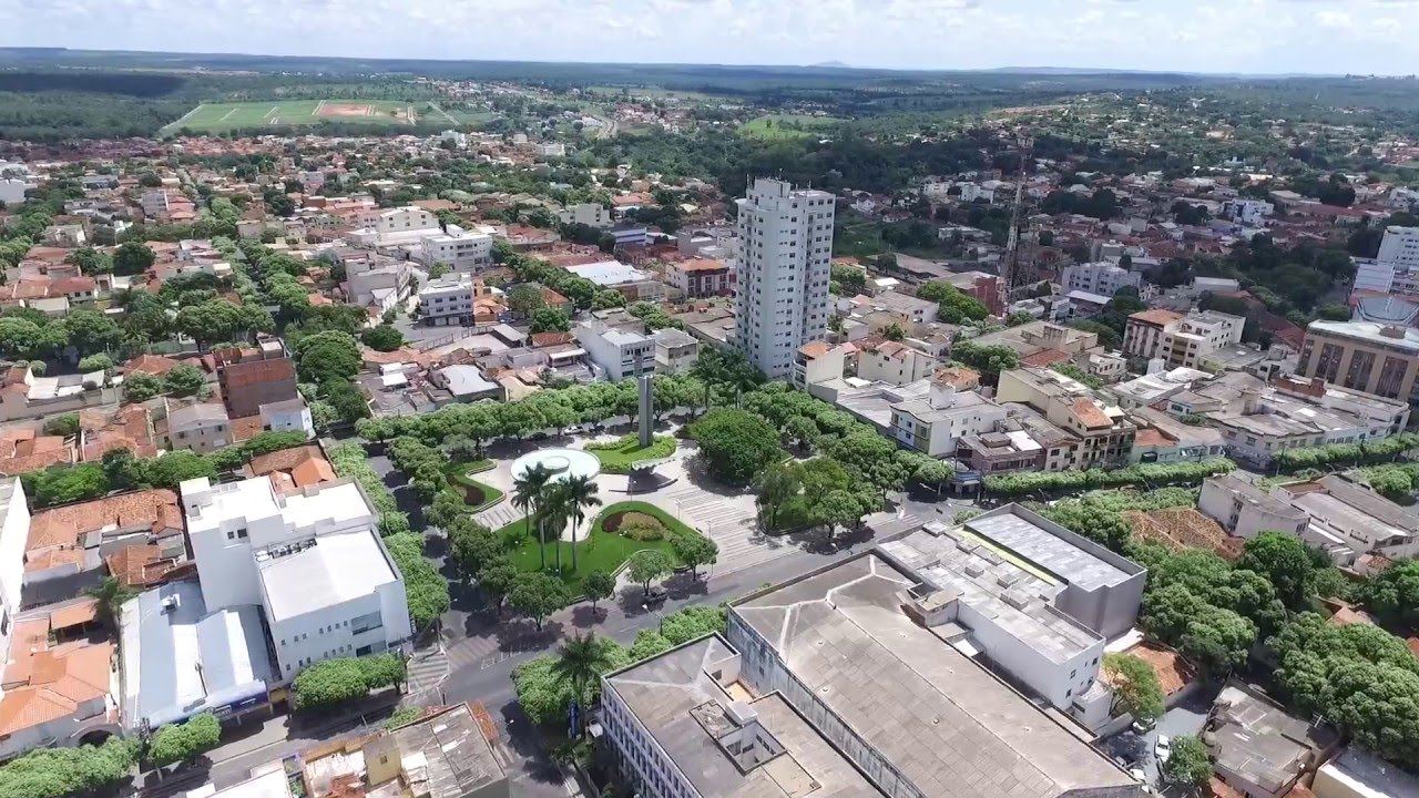 Vista aérea do centro de Curvelo, Minas Gerais